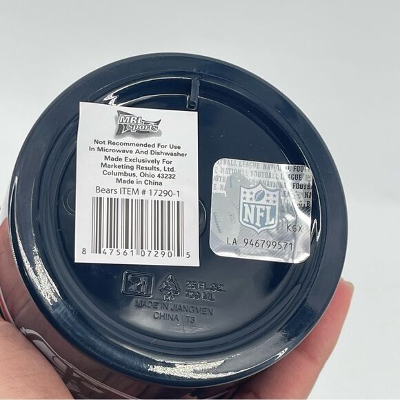 NFL Chicago Bears Logo Team Spirit 2-Pack Navy Plastic Drinking Cups 25 fl oz - Picture 6 of 7